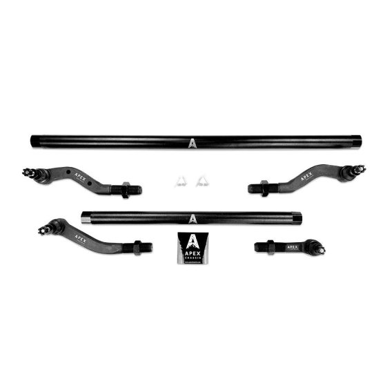 Apex Chassis Heavy Duty Tie Rod & Drag Link Assembly in Steel. Fits: 07-18 Jeep Wrangler JK JKU R...